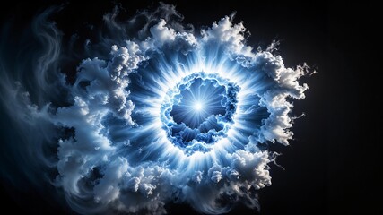 Galaxy portal casting a spell of glowing magic and science, where sparks and speed blend into a cinematic swirl. A tunnel to the universe, showcasing the power and majesty of the cosmos.