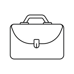 briefcase icon with white background vector stock illustration