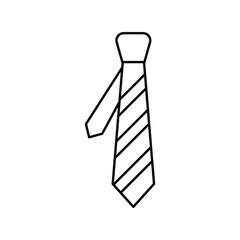 tie icon with white background vector stock illustration