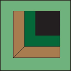 geometric background, wallpaper 3D jigsaw