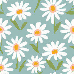 Hand-drawn Floral Pattern Vector | Seamless Flower Ornament Design | Perfect for Wrapping Paper, Wallpaper, Fabric Print