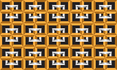 geometric background, wallpaper 3D jigsaw