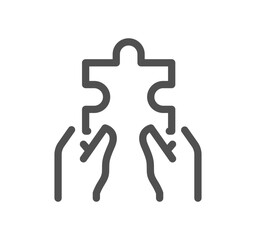 Social policy related icon outline and linear vector.
