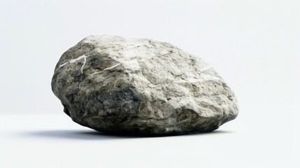 Fototapeta premium White background with a rock