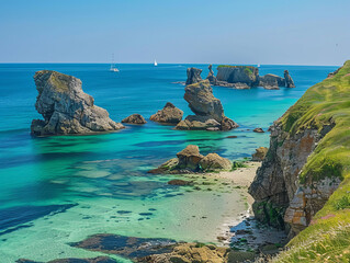 Strange rocks on the coastline