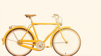 Fototapeta premium cute bicycle, cartoon style