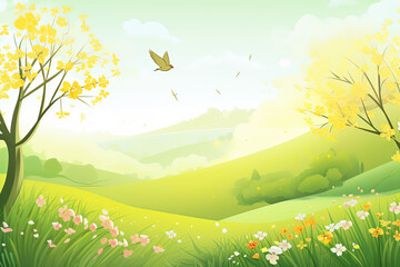 Fototapeta premium Whimsical Spring Wonderland