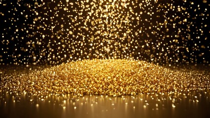 Golden particles background image
