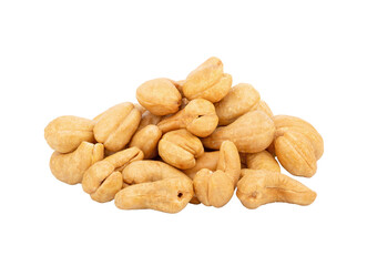 Roasted cashews isolated on transparent png