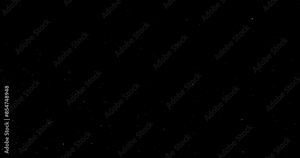 Wall mural natural organic dust particles floating on black background. dynamic dust particles randomly float i