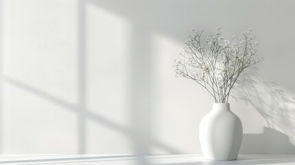 The brightness of a white background can evoke feelings of freshness and cleanliness in visual media.