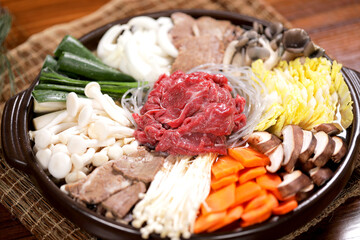 Korean Healthy Food. Fresh Ingredients.