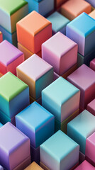 Obraz premium Colorful cubes background