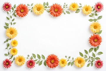 Obraz premium Colorful Flower Frame