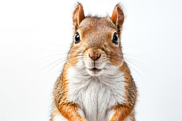 Fototapeta premium Squirrel Portrait with Big Eyes and Whiskers
