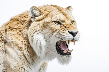 Obraz premium Close Up of a Lion's Face Roaring