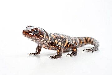 Black-and-Orange Salamander Closeup