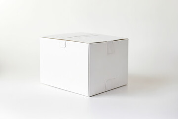 Fototapeta premium White Box on White Background