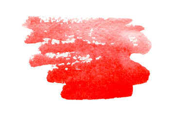 watercolor pink brush strokes. text boxes red peach Grunge design elements isolated on white background