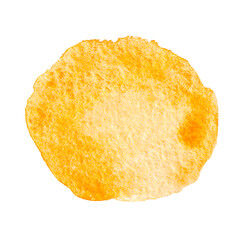 light translucent gold acrylic brush strokes. text boxes orange watercolor isolated on white background