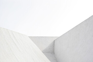 Abstract White Architectural Structure