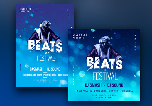 Club Party Flyer or Poster Design.