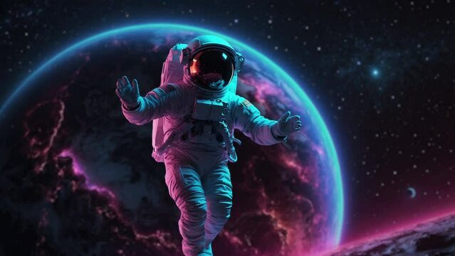 Cosmic Drift: An Astronaut's Zero-G Experience. Generated with Ai