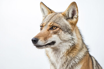 Fototapeta premium Close-up portrait of a coyote looking to the left