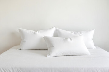 Crisp White Pillows and Bedding