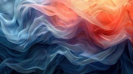 Obraz premium Artistic background. Dark blue and coral color