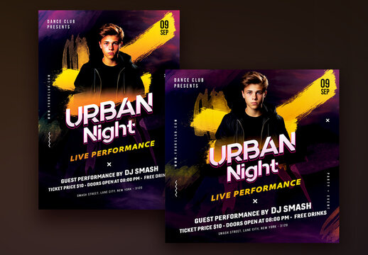 Club Party Flyer or Poster Design.