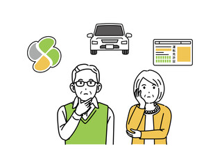 車の運転や免許証の自主返納を考える高齢者