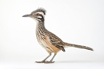 Obraz premium Roadrunner Bird Isolated on White Background