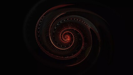 Abstract endless twisted colorful shape. Design. A rotating, moving unknown spiral-shaped object