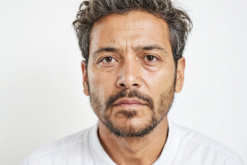 Obraz premium Portrait of a serious man with a beard