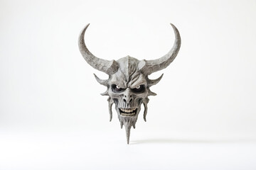 Demon Skull with Horns