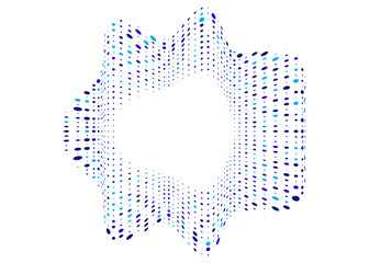 halftone design element. Halftone faded gradient texture.