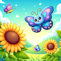 butterfly cartoon