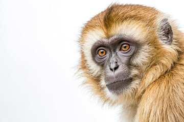 Obraz premium Close Up Portrait of a Monkey with Fur