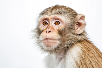 Closeup of a baby monkey's face