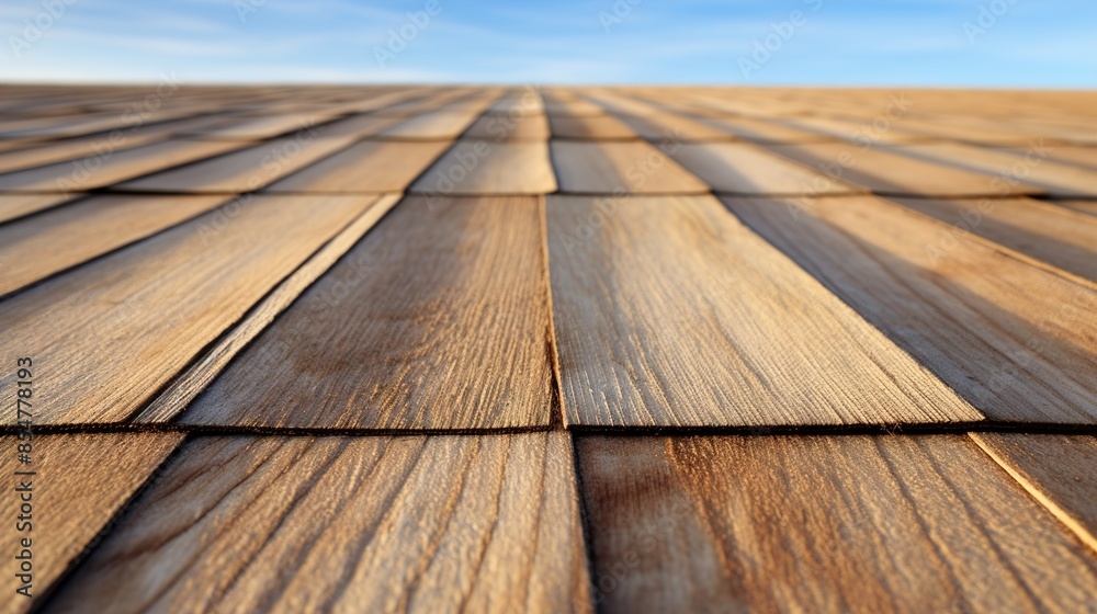 Canvas Prints wooden floor and blue sky