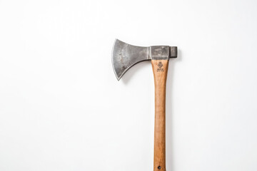 Handcrafted Axe with Wooden Handle