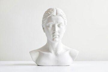 Obraz premium White plaster bust of a woman