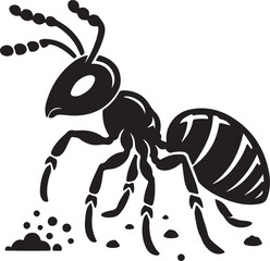  cute ant vector shilhoutte 