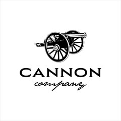 Fototapeta premium Civil war cannon with classic style design