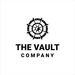 The vault door vector with masculine style design