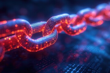 Obraz premium Transparent Legal Documentation Chains