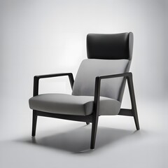 Obraz premium Photo of a contemporary luxury armchair showcasing sleek furniture design