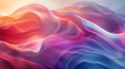 Obraz premium Minimalist wallpaper featuring subtle gradients that morph and evolve gradually, creating a sense of depth.