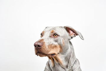 Portrait of a  Dog with Brown Patches